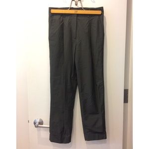 COS Dark Olive Green Pleated Trouser